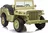 Jeep Willys vojenské vozidlo 4x4, pískové