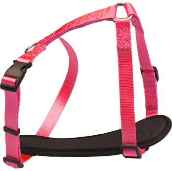 Postroj pro psa BAFPET Popruhové kšíry NEON Barva: Růžová, Rozměr: 15mm x OH 32-46cm 18413N