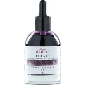 Herbin Jacques akvarelový inkoust (50ml) tmavě fialová