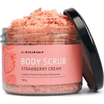 Tělový peeling Almara Soap Jahodový tělový scrub STRAWBERRY CREAM 180g