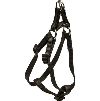 Postroj pro psa BAFPET Popruhové kšíry JEDNOBAREVNÉ Barva: Černá, Rozměr: 15mm x OH 23-46cm 18412J