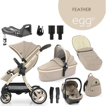 Kočárek BABYSTYLE set 9v1 Egg2 Feather