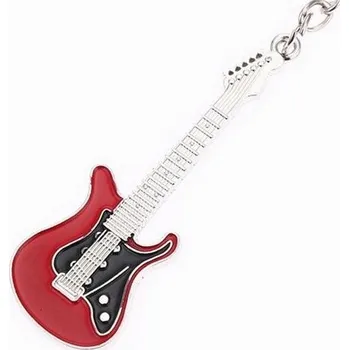 Šperk AE production Přívěsek na klíče ELEKTRICKÁ KYTARA - červený