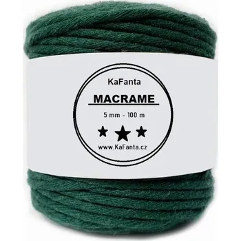 Macrame příze KaFanta 5mm/100m - zelená