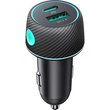 JOYROOM | Joyroom JR-CCN01 autonabíječka USB / USB-C 60W, černá