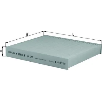 Klimatizace automobilu Filtr, vzduch v interiéru MAHLE LA 345
