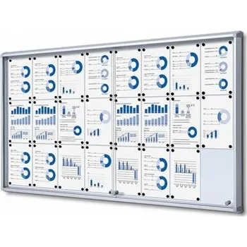Uzamykatelná vitrína s posuvnými dveřmi - protipožární, Formát: 24 x A4 SCSL24xA4