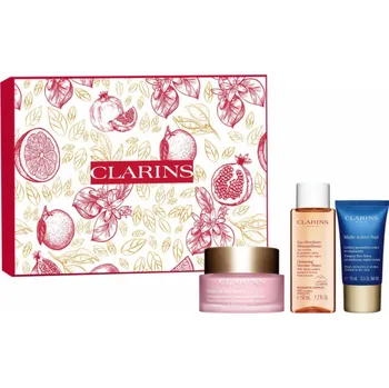 Masážní přístroj Clarins CLARINS SET (MULTI ACTIVE DENNÍ KRÉM 50ML + MULTI ACTIVE NOČNÍ KRÉM 15ML + ČISTÍCÍ MICELÁRNÍ VODA 50ML)