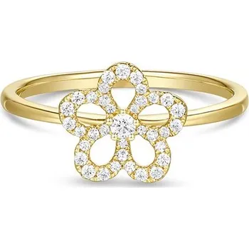 Prsten Zlatý prsten AURINO se zirkony R27423FCZZ4Y-56