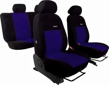 Potah sedadla AutoMega Elegance Alcantarana Škoda Octavia III černé/modré
