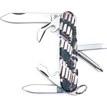 Outdoorové vybavení Mikov kapesní nůž 100-NH-6 BK/MACHINE (Stovka je tradiční kapesní zavírací nůž. Střenka potištěna novou technologií, která zaručuje různé provedení UV LED tisku spojené s 3D efekty.)