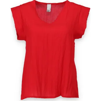 Dámská halenka Halenka krátký rukáv 31187 Lamiar Itálie barva: červená