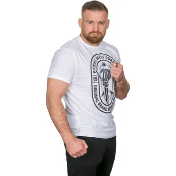 Pánské tričko PitBull West Coast - pánské triko KEEP ROLLING 22 bílé 3XL