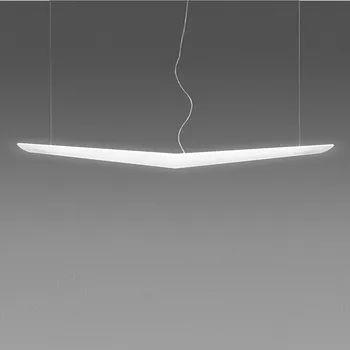Svítidlo Artemide AK00300 Mouette Symmetric 2500, závěsné designové svítidlo, 105W LED 3000K stmívatelné DALI, 255cm, délka závěsu 190cm