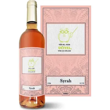 Víno Sablio Růžové víno Věř mi, jsem učitel vím co dělám: 0,75 l