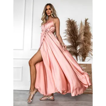 Dámské šaty Starorůžové elegantní dlouhé šaty FAIRYTALE