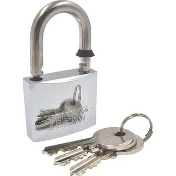 Visací zámek Visací zámek CHROM 30 mm 3kl. THEMA "AKČNÍ CENA BEZ SLEVY"