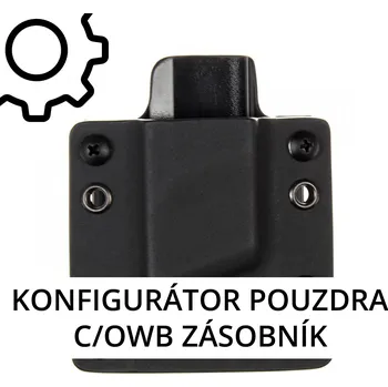 Příslušenství pro sportovní střelbu RH Holsters C/OWB na 1 zásobník - vnější kydexové pouzdro na zakázku Umístění pouzdra: Levý bok (pravák)