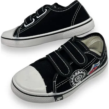 Chlapecké tenisky Rolan Chlapecké černé tenisky na suchý zip 06 Barva: Černá, Velikost: 30