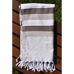 Peshtemal osuška Honeycomb Hnědá