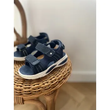 Dámské sandále En Fant - sandály na suchý zip s led světlem India Ink 35 EU