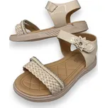 Camo Dívčí béžové sandály Barva: Béžová, Velikost: 34