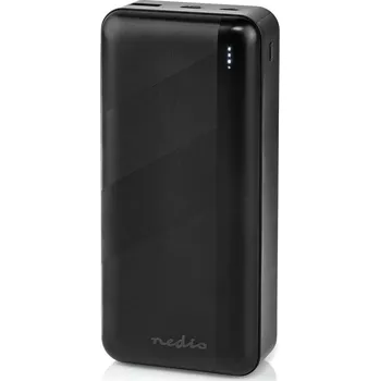 Powerbanka Powerbanka | 30000 mAh | 1.5 / 2.0 / 3.0 A UPBKPD30000BK Nedis