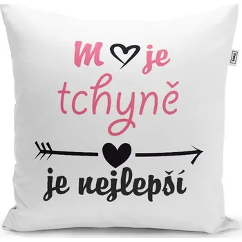 Polštář Sablio Polštář Moje tchyně je nejlepší: 40x40 cm
