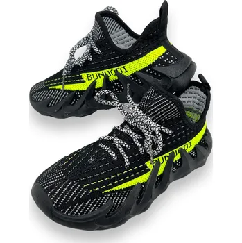 Chlapecké tenisky Fashion Chlapecké černé šněrovací tenisky 02 Barva: Černá, Velikost: 35