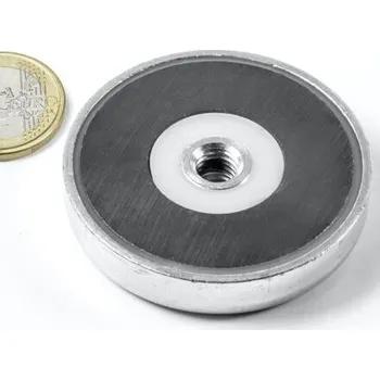 Dekorativní magnet Feritový magnetický úchyt Ø&nbsp;50&nbsp;mm, síla 17&nbsp;kg