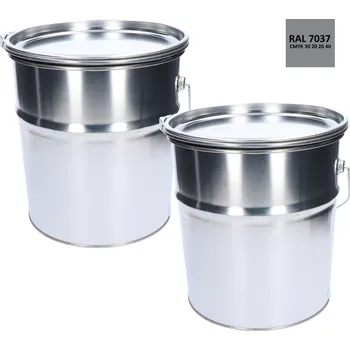 barva na kov Barva antikorozní polomatná na zinek 20 kg - prachová šedá