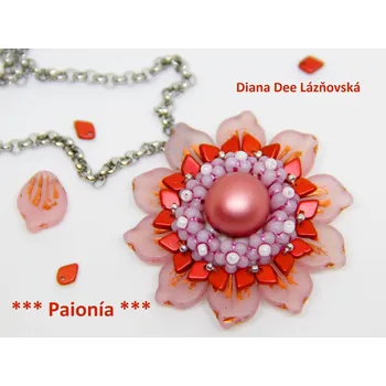 Korálek Náhrdelník Paionía č.1880 - stavebnice