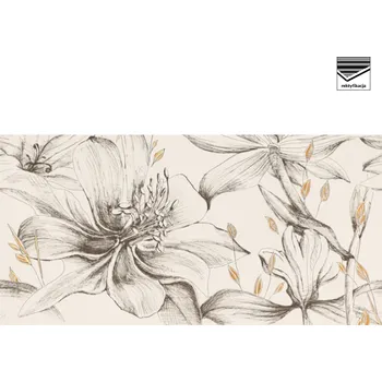 Obklad TUBADZIN VELO BIANCO FLOWERS DEKOR 1 FLOWERS 119,8X59,8