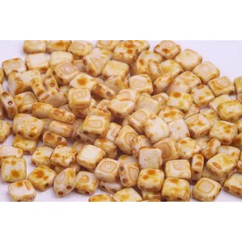 Korálek Dvoudírkové čtverečky č. 31 (6x6 mm)