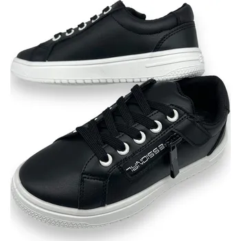 Chlapecké tenisky Lathay moda Chlapecké černé šněrovací tenisky Barva: Černá, Velikost: 35