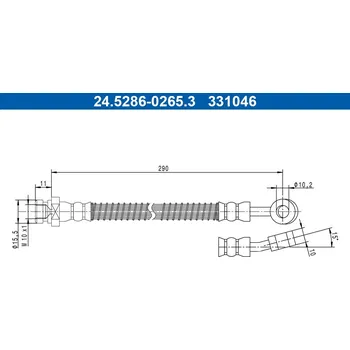 Brzdová hadice Brzdová hadice ATE 24.5286-0265.3