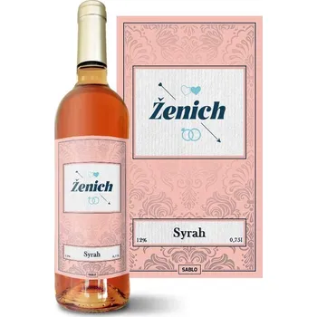Víno Sablio Růžové víno Ženich šíp: 0,75 l
