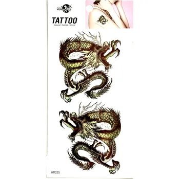 Odstranitelné tetování KN Dočasné tetování - Green Dragons (HM235)