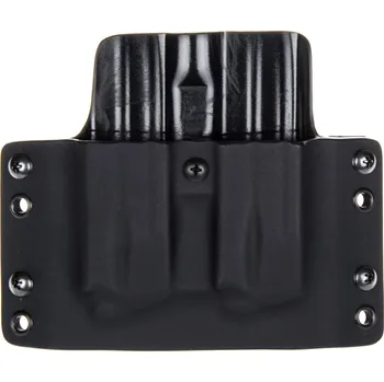 Příslušenství pro sportovní střelbu RH Holsters OWB - Springfield XD-M 9MM - HS SF19 - vnější kydexové pouzdro na 2 zásobníky - plný sweatguard - černá/černá Umístění pouzdra: Levý bok (pravák)