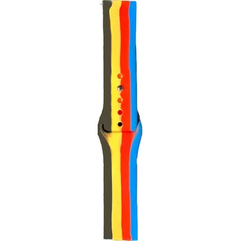 Příslušenství k chytrým hodinkám Barevný pruhovaný silikonový řemínek 20mm pro hodinky Samsung / Huawei / Xiaomi / Garmin Typ: 8