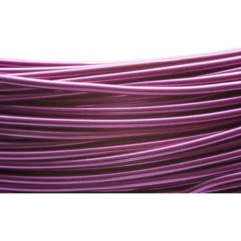 Korálek Alu drát fialový (2 mm)
