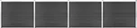Set plotového dílce WPC šedý 699 x 146…