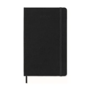 Diář Moleskine 18 Monate Tageskalender 2023/2024, L/A5, 1 Tag = 1 Seite, Hard Cover, Schwarz (EN)