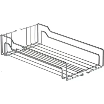 Nábytkové kování KES Dispensa celodrát šedý 450mm 235021 (KES 235021 Dispensa celodrát šedý 450mm)