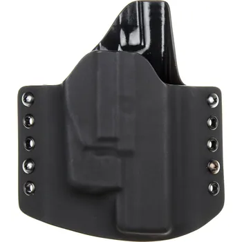 Příslušenství pro sportovní střelbu RH Holsters OWB - Glock 17/22/31 + Streamlight TLR-6 - vnější kydexové pouzdro - poloviční sweatguard - černá/černá Pouzdro je pro: Levák
