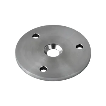 Kotevní deska ø 100 mm na dřevěný sloup, broušená AISI 304