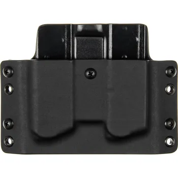Příslušenství pro sportovní střelbu RH Holsters OWB - 1911 - vnější kydexové pouzdro na 2 zásobníky - plný sweatguard - černá/černá Umístění pouzdra: Levý bok (pravák)
