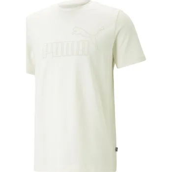 Pánské tričko Pánské Tričko s krátkým rukávem PUMA ESS ELEVATED PIQUE TEE 67338565 – Bílá M