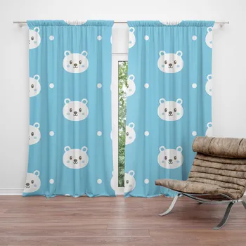 Závěs Sablio Závěs Medvídci: 2ks 140x250cm