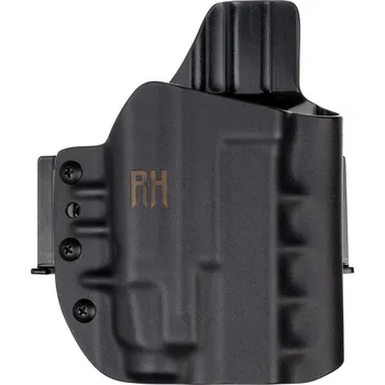 Příslušenství pro sportovní střelbu RH Holsters FROGY - Glock 19/23/32 - Glock 19X/45 + Streamlight TLR-7 X - vnější kydexové pouzdro - poloviční sweatguard - černá Pouzdro je pro: Levák